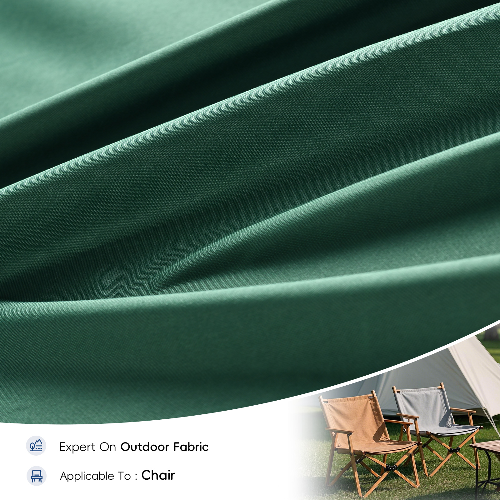 300D PVC Polyester Oxford Chair Fabric Green